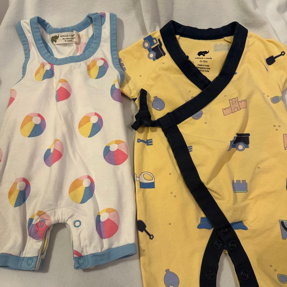 Colorful Baby Rompers Set